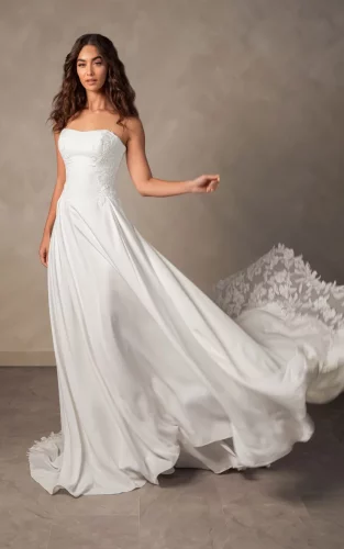 Essense of Australia D4504+ | Strapless A-lijn Trouwjurk in Crêpe