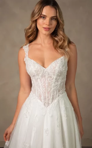 Essense of Australia D4577 | A-lijn Trouwjurk met Sweetheart Halslijn