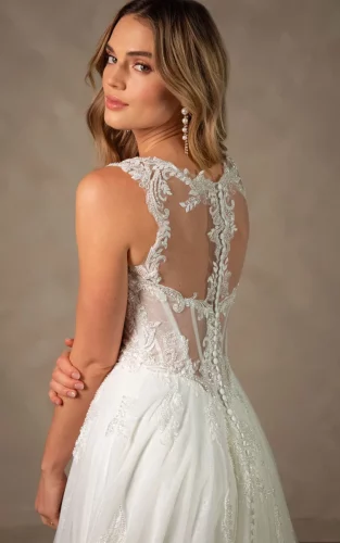Essense of Australia D4577 | A-lijn Trouwjurk met Sweetheart Halslijn